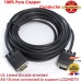 YellowPrice - VGA-VGA Standard 15-Pin VGA Male to VGA Male Cable with Ferrites 25 Feet, 100% Bare Copper